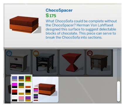  Mod The Sims: Choco Sofa and Tableb by Menaceman44