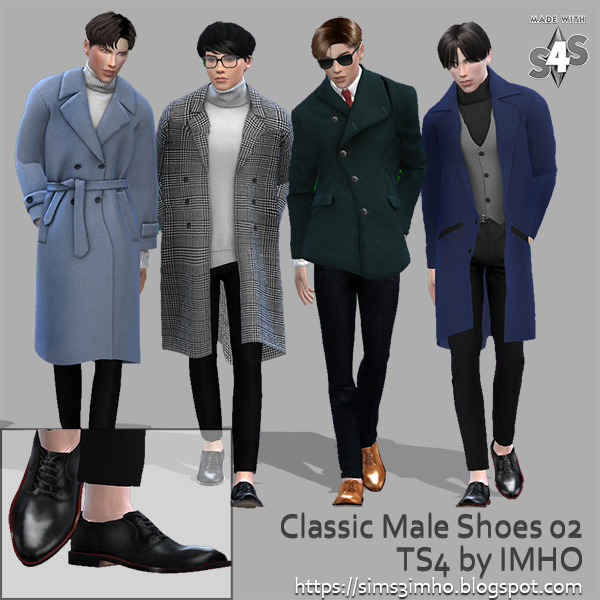  IMHO Sims 4: Classic Male Shoes 02