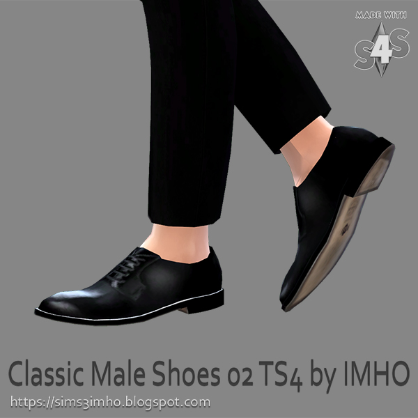 IMHO Sims 4: Classic Male Shoes 02 • Sims 4 Downloads