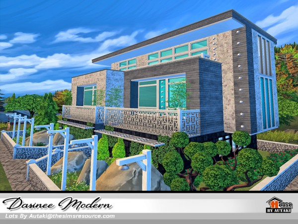  The Sims Resource: Dasinee Modern House by Autaki