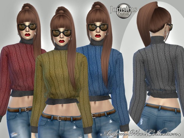  The Sims Resource: Asdemi wool sweater by jomsims