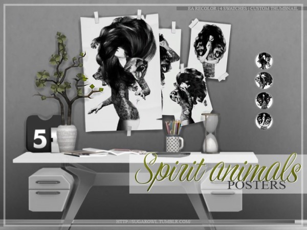  The Sims Resource: Spirit animals posters by sugar owl
