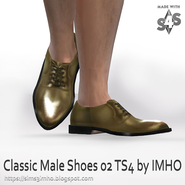  IMHO Sims 4: Classic Male Shoes 02