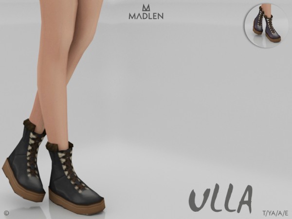  The Sims Resource: Madlen Ulla Boots by MJ95