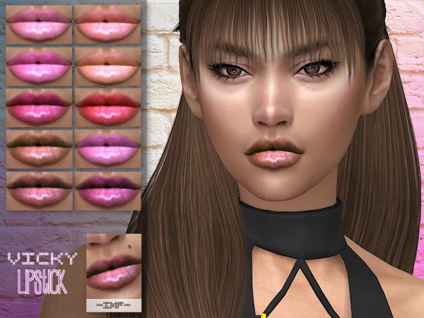  The Sims Resource: Vicky Lipstick N.122 by IzzieMcFire