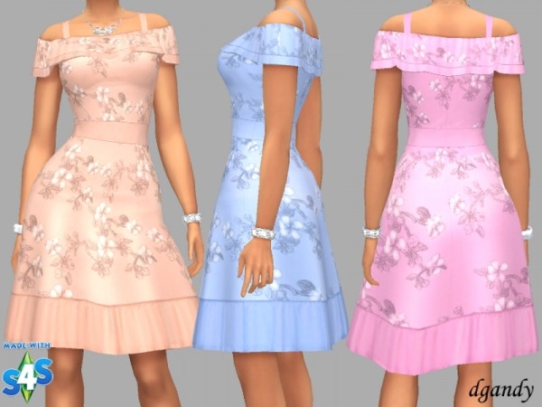  The Sims Resource: Party   Anna dress by dgandy