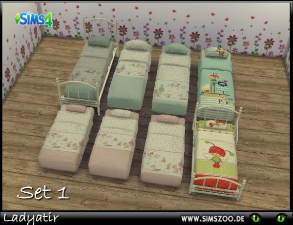  Blackys Sims 4 Zoo: Beddings set 1 by ladyatir