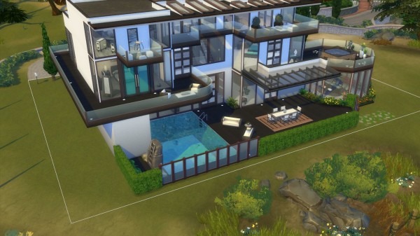  Mod The Sims: Architectural Modernity House (no CC required) by aramartir