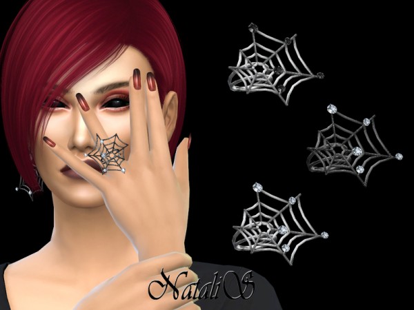  The Sims Resource: Spiderweb ring by NataliS