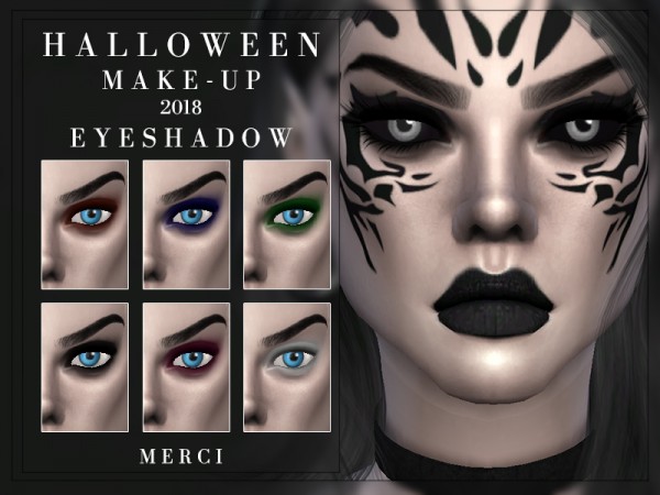  The Sims Resource: Eyeshadow Halloween 2018 by Merci