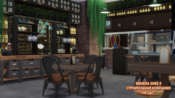  Sims 3 by Mulena: Restaurant and Restik Apartment