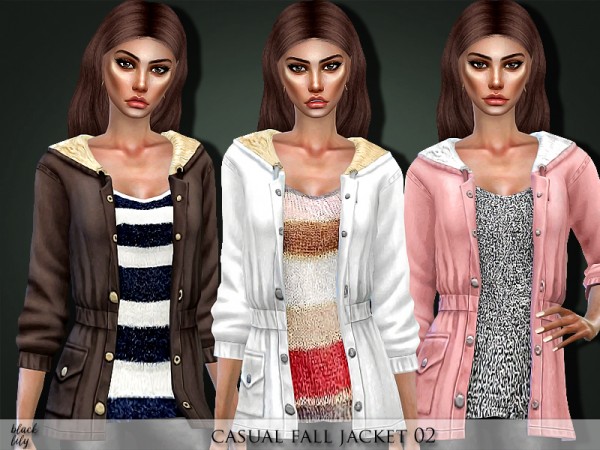  The Sims Resource: Casual Fall Jacket 02 by Black Lily