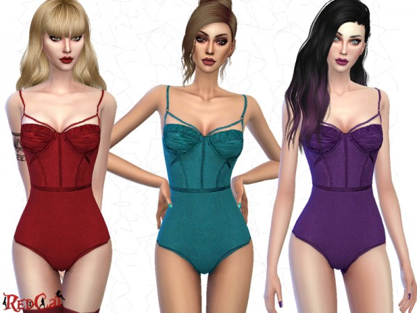  The Sims Resource: Underwire Bodysuit by RedCat
