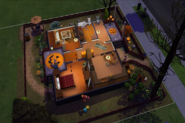  Blackys Sims 4 Zoo: Haunted Halloween House by LillyAngel1209