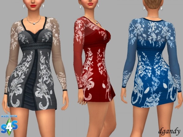  The Sims Resource: Dress Denise by dgandy