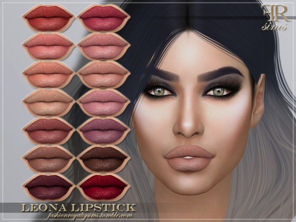  The Sims Resource: Leona Lipstick by FashionRoyaltySims