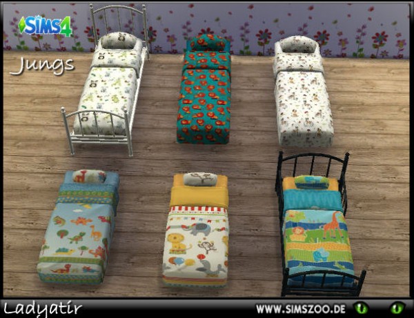  Blackys Sims 4 Zoo: Bedding guys by ladyatir