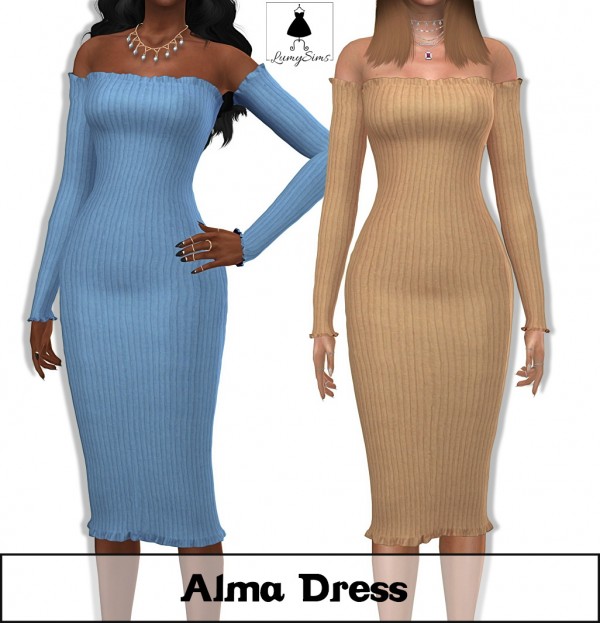  LumySims: Alma Dress