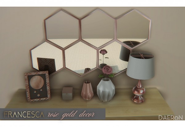  Blooming Rosy: Francesca Rose Gold Decor