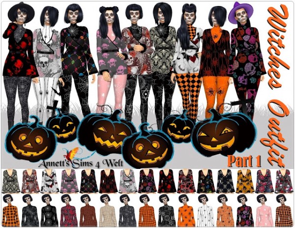  Annett`s Sims 4 Welt: Witches Outfit   Part 1