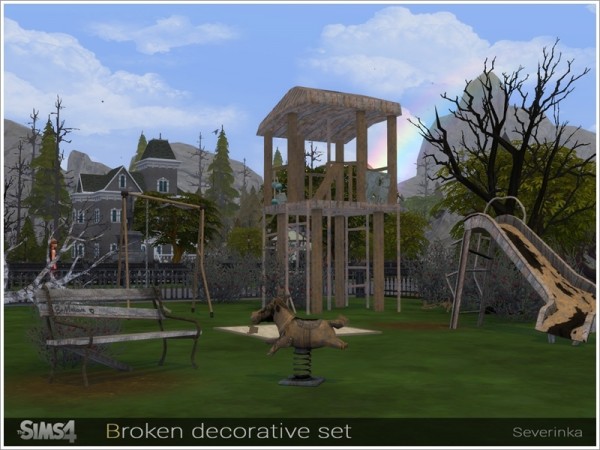  The Sims Resource: Broken decorative set by Severinka