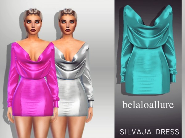  The Sims Resource: Silvaja dress by belal1997