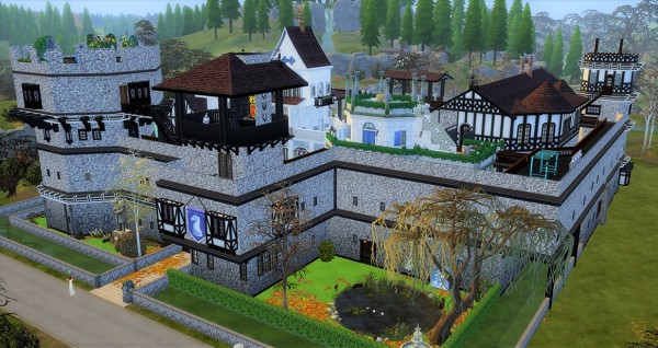  Mod The Sims: Medieval, gigantic and misterious Castle by helene912