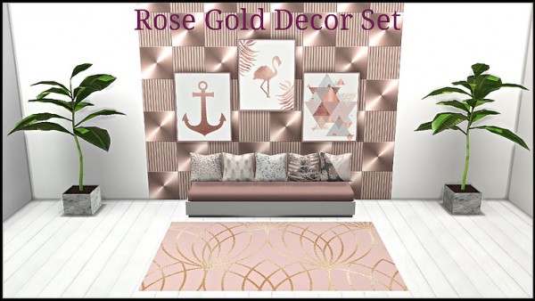  Blooming Rosy: Rose Gold Decor Set recolors