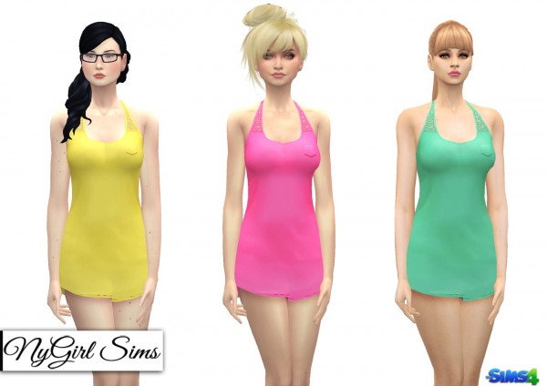  NY Girl Sims: Racerback Night Shirt with Lace