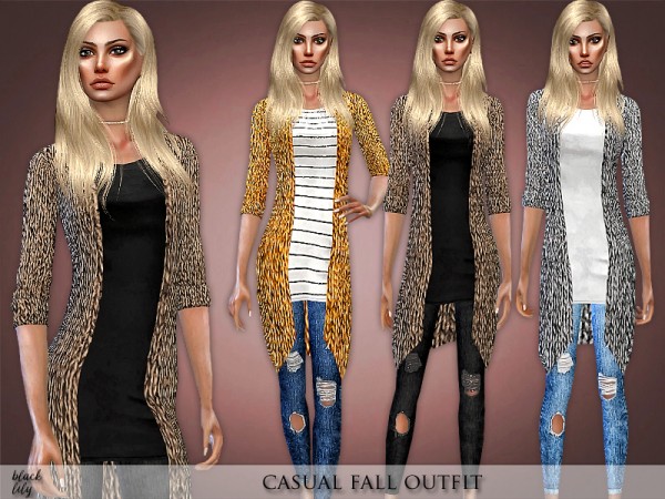  The Sims Resource: Casual Fall Outfit by Black Lily