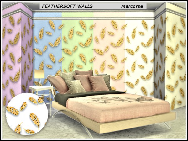  The Sims Resource: Feathersoft Walls by marcorse