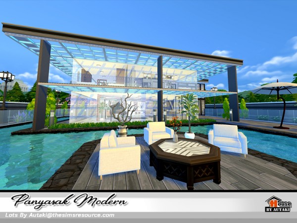 The Sims Resource: Panyasak Modern house by Autaki