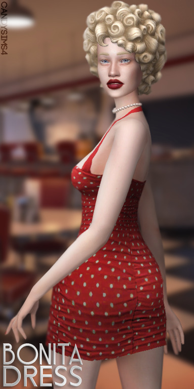  Candy Sims 4: Bonita Dress