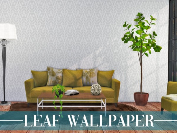  The Sims Resource: Leaf Wallpaper by taraab