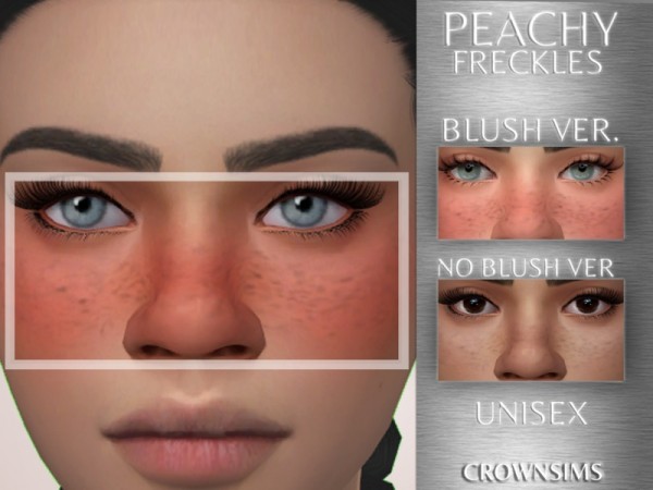  The Sims Resource: Peachy Freckles by CrownSims
