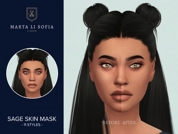  The Sims Resource: Sage Skin Mask by martalisofia