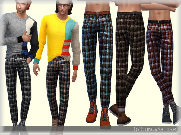  The Sims Resource: Plaid Pants by bukovka