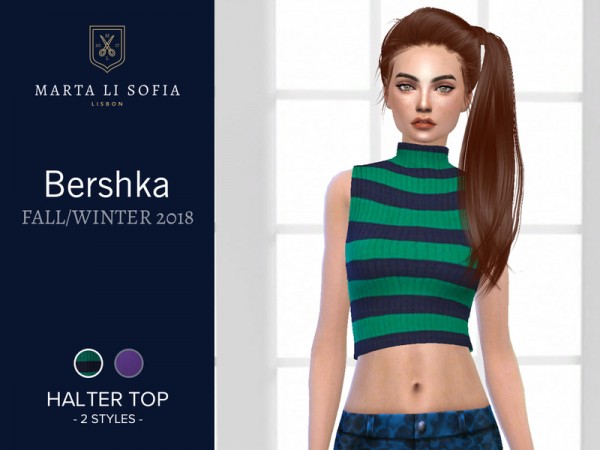  The Sims Resource: Turtleneck Halter Top by martalisofia