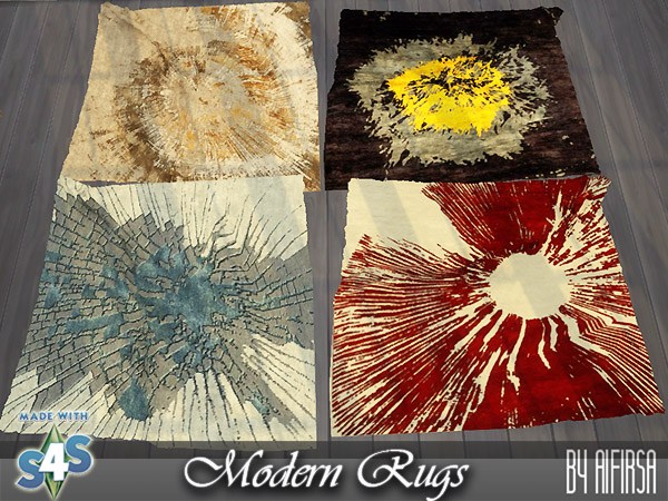  Aifirsa Sims: 4 Modern rugs