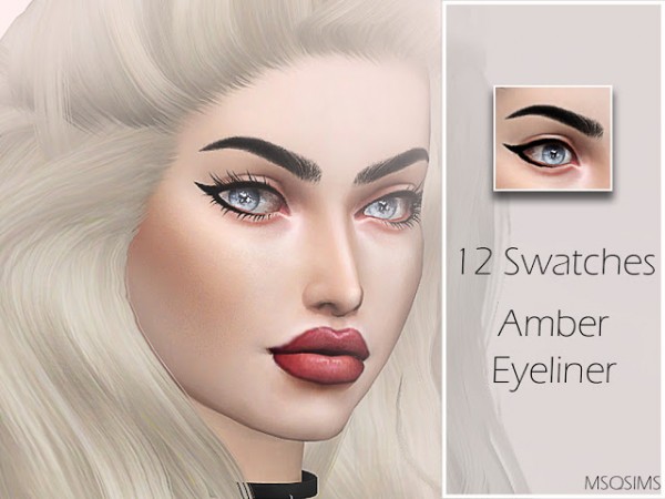  MSQ Sims: Amber Eyeliner