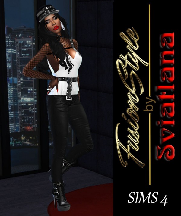  Fusion Style: Blouse with belt by Sviatlana
