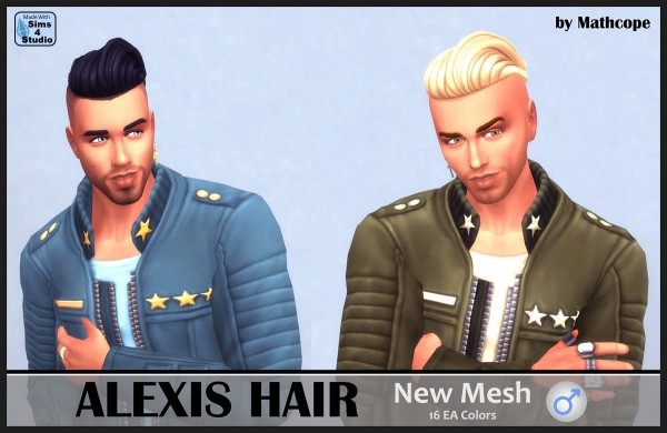  Sims 4 Studio: Alexis Hair by Mathcope