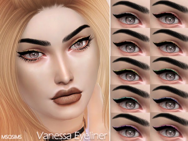  MSQ Sims: Vanessa Eyeliner
