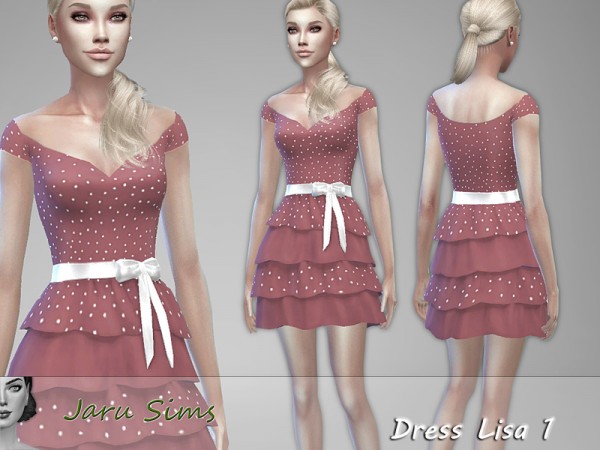  The Sims Resource: Dress Lisa 1 by Jaru Sims