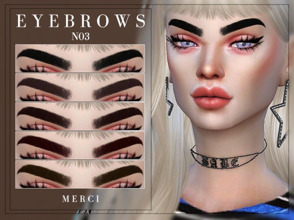  The Sims Resource: Eyebrows N03 by Merci