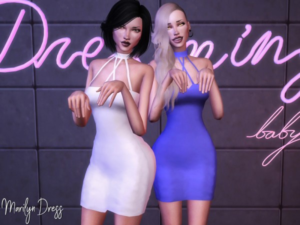  The Sims Resource: Marilyn Dress by Genius666