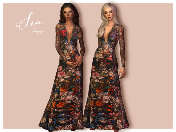 The Sims Resource: Sia dress by Laupipi