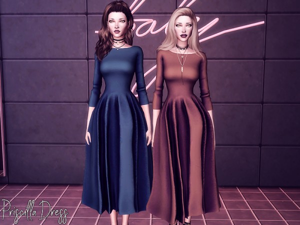 The Sims Resource: Priscilla Dress by Genius666
