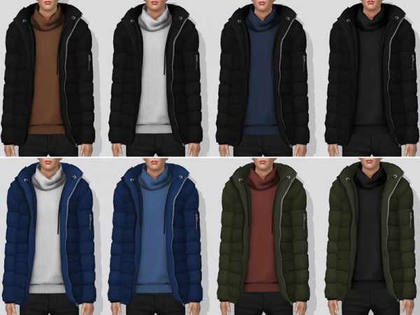  The Sims Resource: Parka with Turtleneck Sweater   V2 by Darte77
