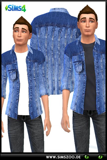  Blackys Sims 4 Zoo: Jeans jacket by nicy1